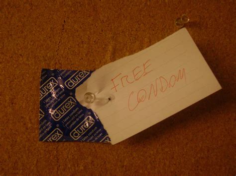 Free Condom I Placed This On A Public Bulletin Board Filth Filler