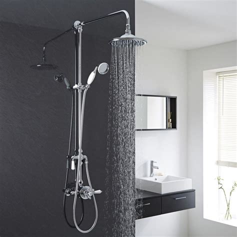 Two and three handle showers. Exposed Dual Control Thermostatic Traditional Shower ...