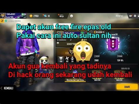 Namun banyak sekali para pemain ff atau free fire yang menginginkan akun orang lain, dikarenakan akun nya tersebut bisa terbilang. Cara mengambil kembali akun free fire yang kenak hack ...