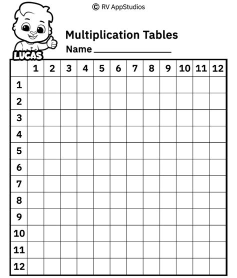 Multiplication Table Worksheet Free Printable Worksheets For Kids
