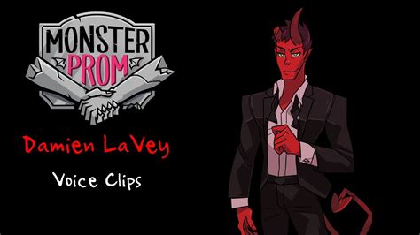 Monster Prom And Monster Camp ~ Damien Lavey Voice Clips Youtube