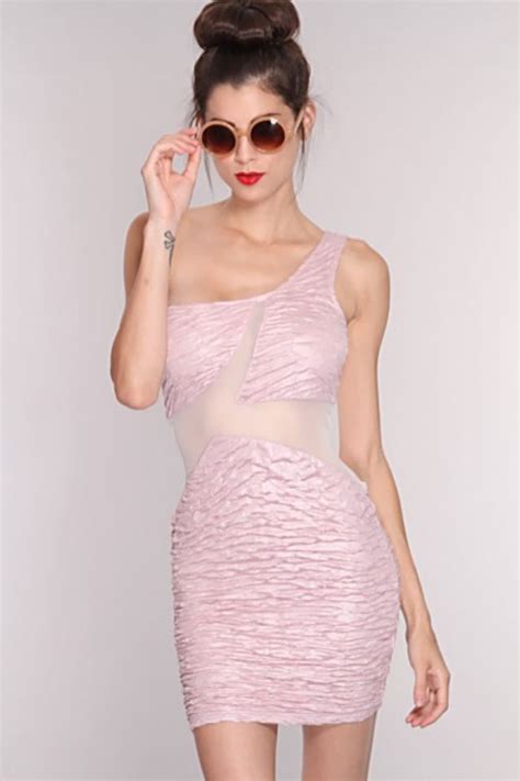 Sexy Pink Cutout Dress