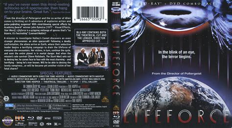 lifeforce 1985 blu ray and label dvd covers and labels