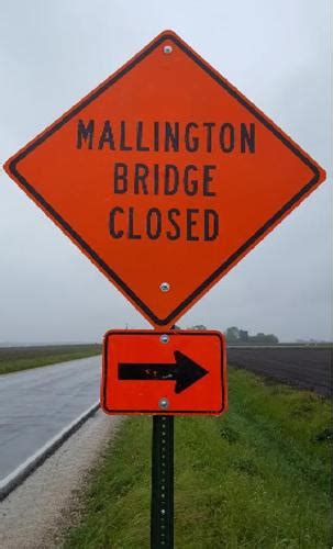 Is It Millington Or Mallington Bridge Closed Sign Says The Latter