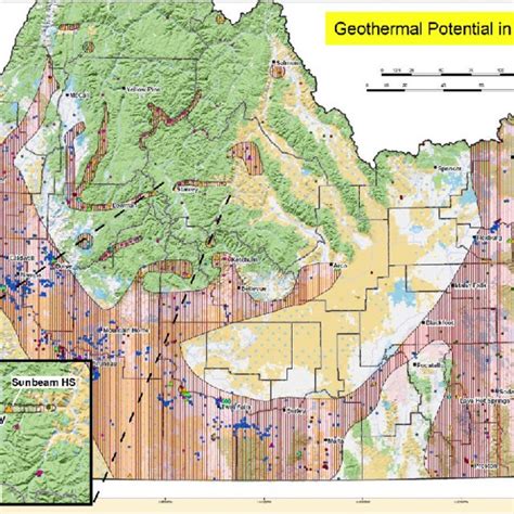 Locations In Idaho Thought To Have Geothermal Development Potential And