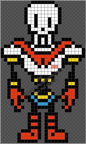 Undertale Papyrus Undertale Pixel Art Grid Pixel Art Grid Gallery Images