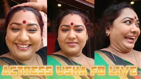 Usha Malayalam Actress Fb Live Malayalam Actress Live Haseena