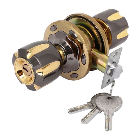 Bathroom Bedroom Locking Ball Knob Door Locks With Keys Thickness 32