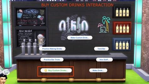 Custom Drink Interactions By Thefoodgroup At Mod The Sims Sims 4 Updates