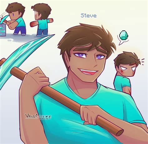 Vruzzt Artzz Steve And Herobrine Well It S The First Time I