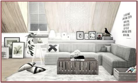 Living Room Decor Sims 4 Cc Möbel Wohnzimmer Sims Haus Sims 4 Cc Möbel