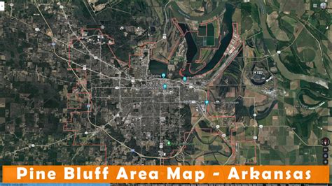 Pine Bluff Arkansas Map