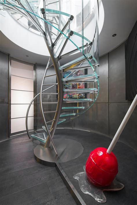 Dna Floating Helical Stairs Glass Twe 707 Glass Stairs From