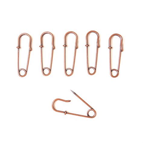 Metal Laundry Pin Style Pins In Antique Copper Finish Set Of 6