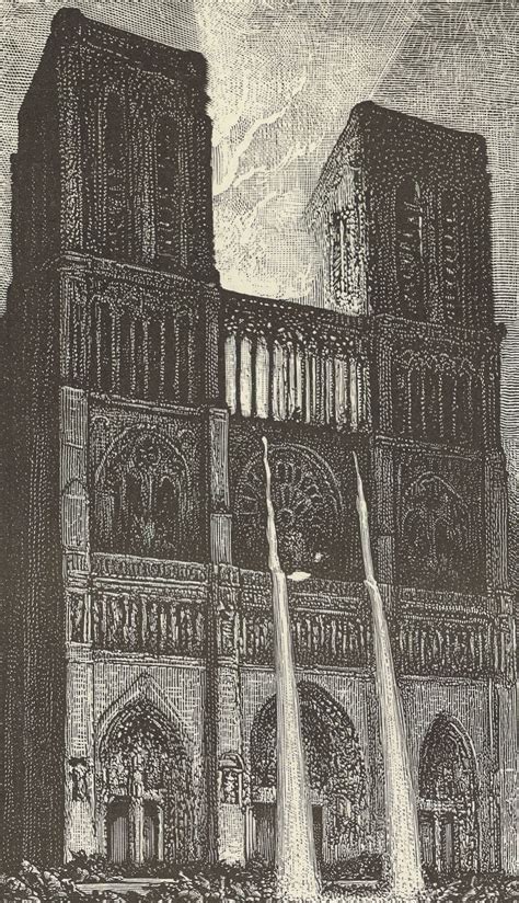 Notre Dame De Paris Gallica Victor Hugo Gravure Illustration D Imaginaire Art Dessin Art