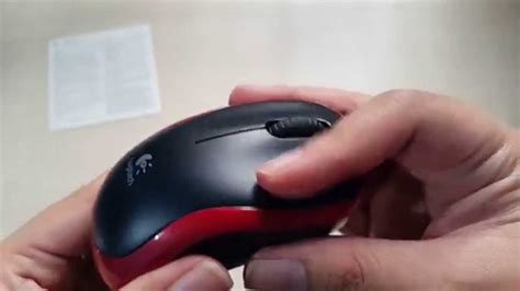 Unboxing Logitech M185 Red Wireless Mouse Youtube