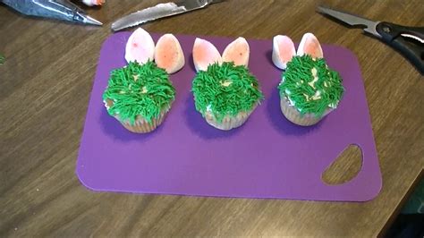 easter bunny cupcakes bunny bums and ears with a marshmallow youtube
