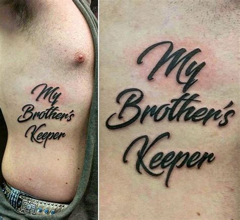 50 Best My Brothers Keeper Tattoos Ideas And Meanings Luv68