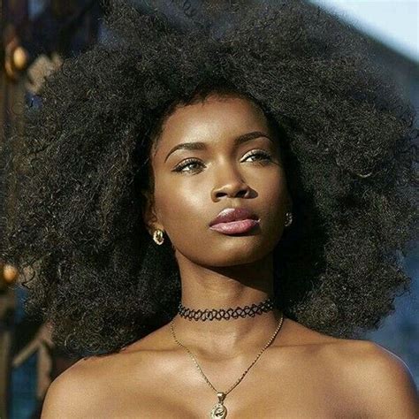 Pin By Bama Chick On That Melanin Though Dark Chocolate Skin Natural Hair Styles Curly