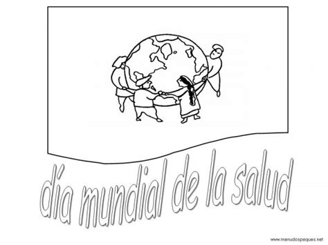 De acuerdo con datos de la organización mundial de la salud, los niveles de. Dibujos del Día Mundial de la Salud para pintar | Colorear ...