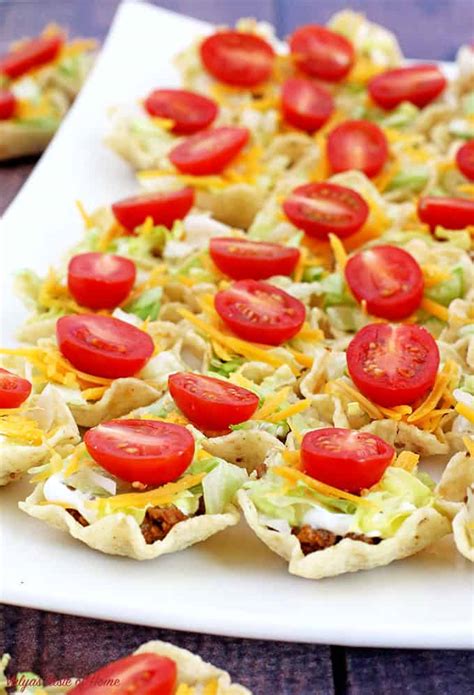 My dad loves a good wedge salad. Taco Bites Appetizers - Valya's Taste of Home
