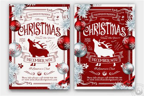 Christmas Eve Flyer Template V4 Bis Posters Design For Photoshop