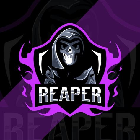 Premium Vector Cute Reaper Mascot Logo Esport Design