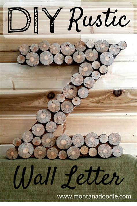 Diy Rustic Wall Letter Montana Doodle