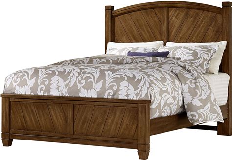 Rustic Cottage Rustic Cherry Queen Panel Bed From Virginia House Coleman Furniture