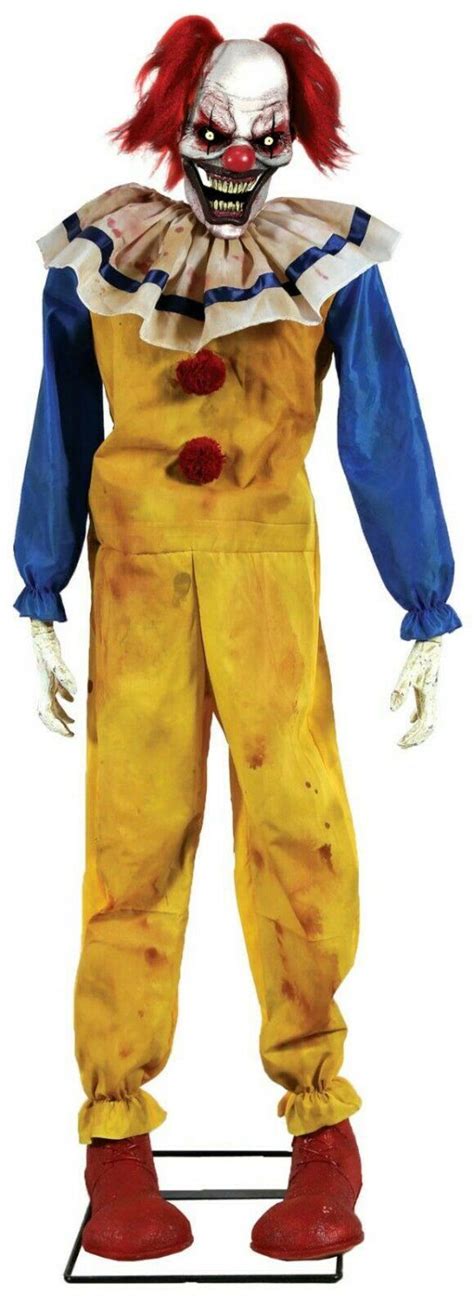 Twitching Clown Life Size Halloween Prop Animated Halloween Decorations