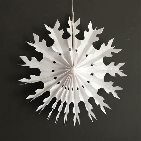 Set Of Eight White Paper Snowflake Decorations By Petra Boase Ltd