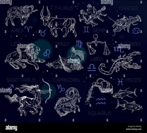 Aquarius Zodiac Original Painting Astrology Signs Constellations