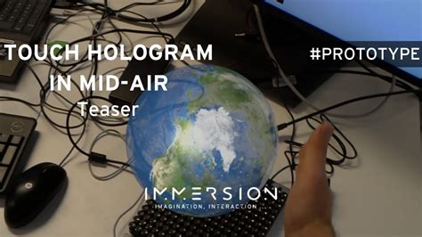 Immersion Research Touch Hologram In Mid Air Youtube