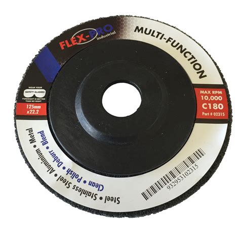 Polishing Disc For Metal 5 Grey 180g Flex Pro Robsons Tool King Store