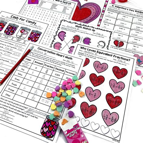 Valentines Day Math Activities Kindergarten