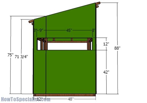 5x5 Deer Blind Roof Plans Howtospecialist How To Build