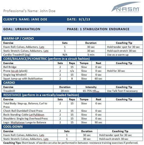 10 Best NASM Charts And Tables Images Workout Programs Work Outs