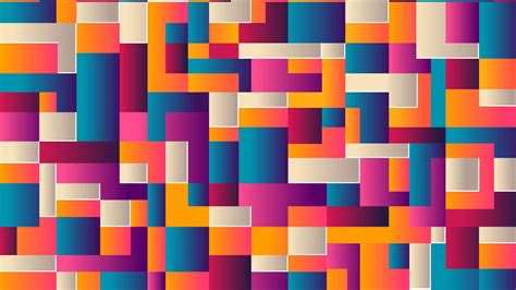 خطوط الأشكال الهندسية الملونة التجريد مجردة Hd Wallpaper Widscreen