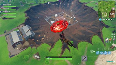 Fortnite Dropping Into Meteor Hit Dusty Depot Youtube