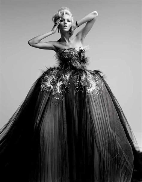 Couture To Adore Anja Rubik By Patrick Demarchelier In Dior Couture For