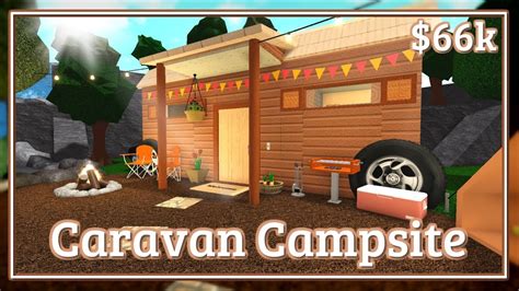 Bloxburg Caravan Campsite Speed Build Youtube