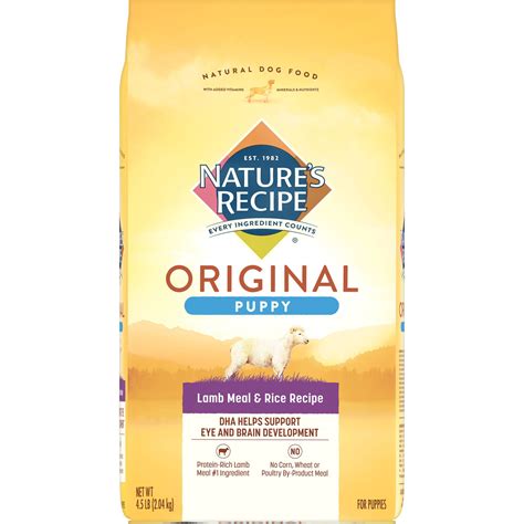 Natures Recipe Puppy Lamb Meal And Rice Recipe 45 Pound