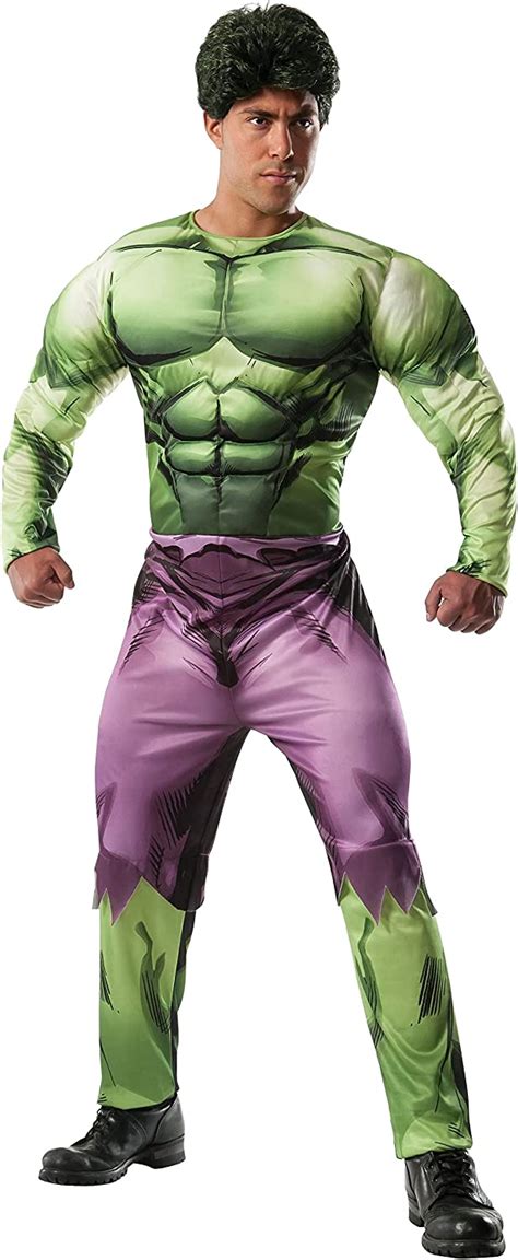 Rubies Costume Mens Marvel Universe Adult Deluxe Hulk Multi Amazon