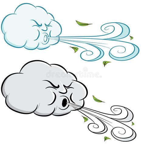 The perfect shootingday windy animated gif for your conversation. Windy Day Cloud Blowing Wind And Leaves Stock Vector ...