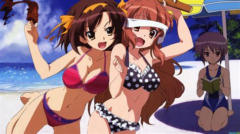 Download Yuki Nagato Mikuru Asahina Haruhi Suzumiya Anime The Melancholy Of Haruhi Suzumiya Hd