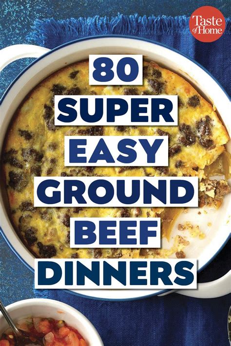 80 Super Easy Ground Beef Dinners in 2020 | Dinner with ...