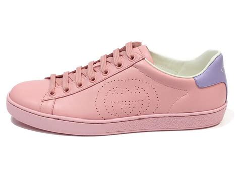 Gucci Sneakers Pink Leather Ref322175 Joli Closet