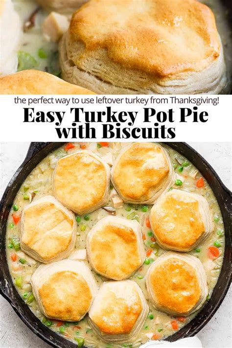 Turkey Pot Pie With Biscuits The Wooden Skillet