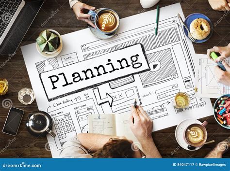 Planning Progress Solutions Guide Design Concept Stock Image Image Of