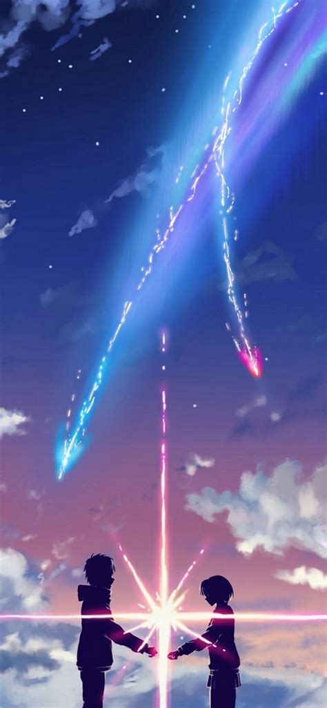 Your Name Movie Film Poster Bright Sparkle Iphone Se Wallpapers Free